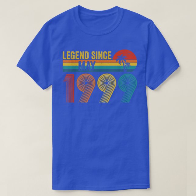 Legend Since May 1999 23rd Birthday 23 Years Old V T-Shirt (Design Front)