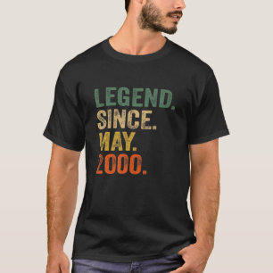 Legend Since May 2000 21St Birthday Gift 21 Years T-Shirt