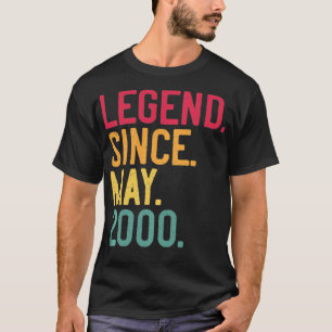 Legend Since May 2000 22nd Birthday Gift 22 Years  T-Shirt