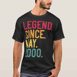 Legend Since May 2000 22nd Birthday Gift 22 Years T-Shirt