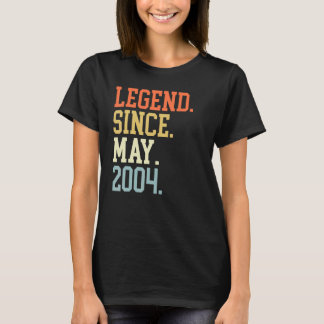Legend Since May 2004 For Men Women May 2004 T-Shirt