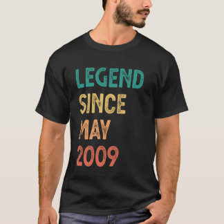 Legend Since May 2009 16th Birthday Boys Girls T-Shirt
