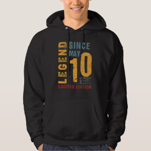 Legend Since May 2010 For 12 Years Old 12th Birth Hoodie