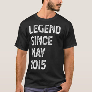 Legend Since May 2015 7th Birthday Boys Girls T-Shirt