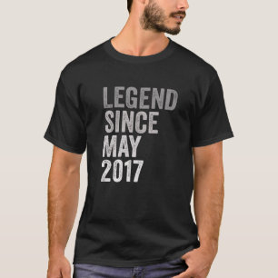 Legend Since May 2017 4 Years Old 4Th Birthday Awe T-Shirt