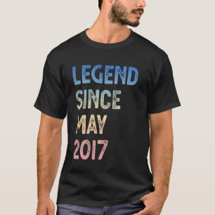Legend Since May 2017 8th Birthday Boys Girls T-Shirt