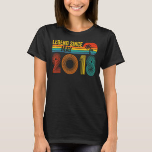Legend Since May 2018 4th Birthday 4 Years Old Vin T-Shirt