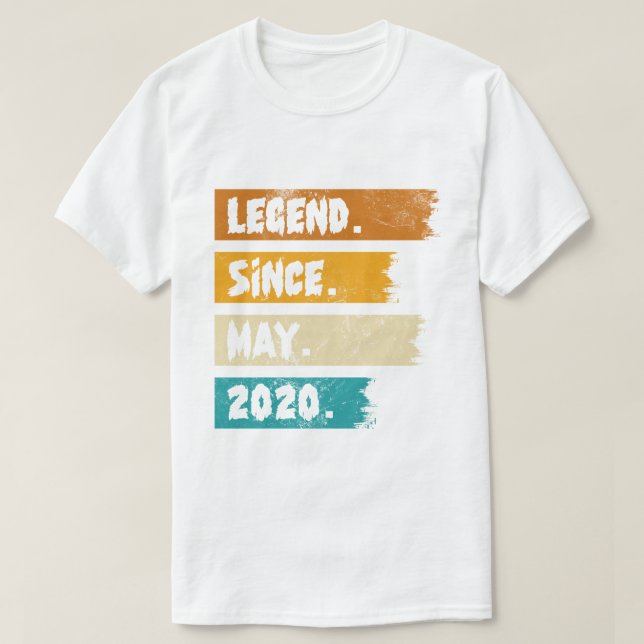 Legend Since may 2020 T-Shirt (Design Front)