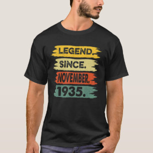 Legend Since November 1935 87th Birthday 87 Years T-Shirt