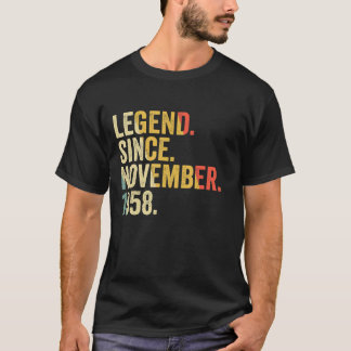 Legend Since November 1958 64 Years Old 64th Birt T-Shirt