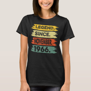 Legend Since November 1966 56th Birthday 56 Years T-Shirt