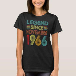 Legend Since November 1966 56th Birthday Retro 56 T-Shirt