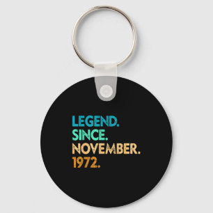 Legend Since November 1972 Apparel Key Ring