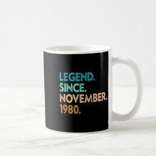 Legend Since November 1980 Apparel Coffee Mug