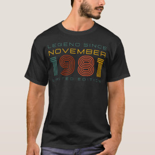 Legend Since November 1981, Limited Edition Men's T-Shirt