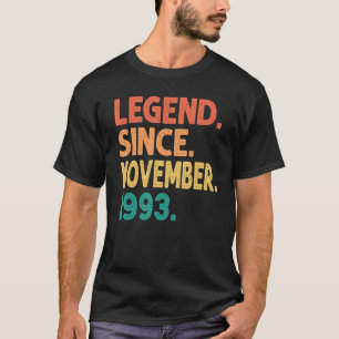 Legend Since November 1993 29th Birthday Retro 29 T-Shirt