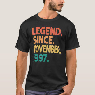 Legend Since November 1997 25th Birthday Retro 25 T-Shirt
