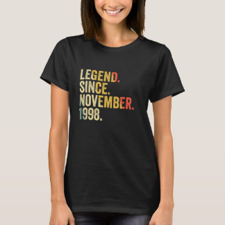 Legend Since November 1998 24 Years Old  24th Birt T-Shirt