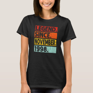 Legend Since November 1998 24th Birthday Vintage Y T-Shirt