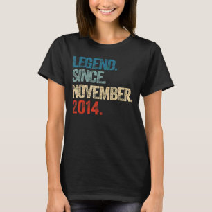 Legend Since November 2014 8 Year Old 8th Birthday T-Shirt