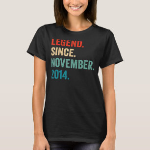 Legend Since November 2014 8th Birthday  8 Years O T-Shirt