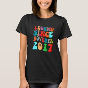 Legend Since November 2017 Vintage Birthday Retro  T-Shirt