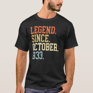 Legend Since October 1933 For Men Women October 19 T-Shirt