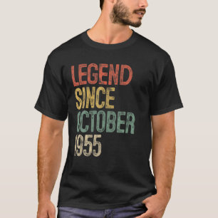 Legend Since October 1955 65Th Birthday Gift 65 Ye T-Shirt