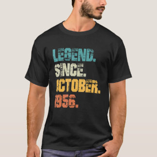 Legend Since October 1956 66th Birthday  66 Years  T-Shirt