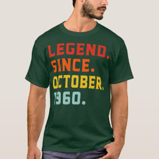 Legend Since October 1960 62nd Birthday Vintage 62 T-Shirt