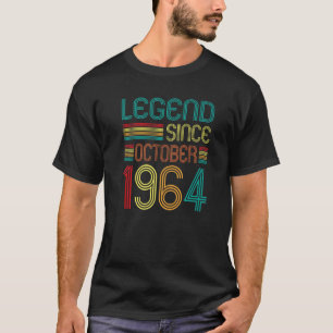 Legend Since October 1964 58th Birthday Retro 58 Y T-Shirt