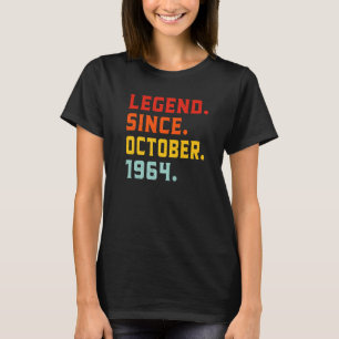 Legend Since October 1964 58th Birthday Vintage 58 T-Shirt