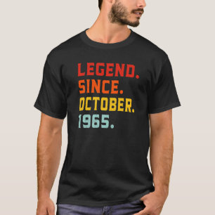 Legend Since October 1965 57th Birthday Vintage 57 T-Shirt