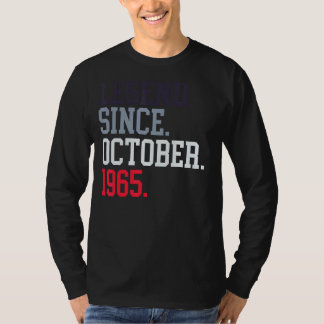 Legend Since October 1965 For Men Women October 19 T-Shirt