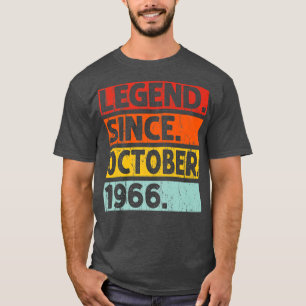 Legend Since October 1966 56th Birthday 56 Years O T-Shirt