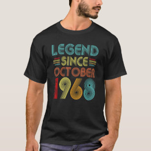 Legend Since October 1968 54 Years Old 54th Birthd T-Shirt