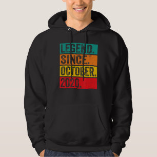 Legend Since October 2020 2nd Birthday Retro 2 Yea Hoodie