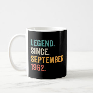 Legend Since September 1962 60th Bday  60 Year Old Coffee Mug