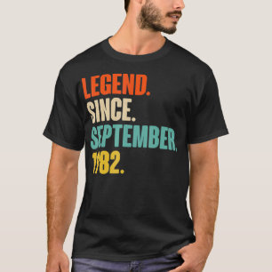 Legend Since September 1982 Vintage 1982 38th Birt T-Shirt