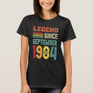 Legend Since September 1984 38th Birthday 38 Years T-Shirt
