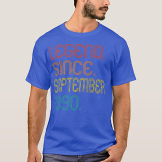 Legend Since September 1990 32 Years Old Gifts 32n T-Shirt