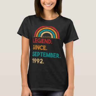 Legend Since September 1992 30th Birthday Born In T-Shirt