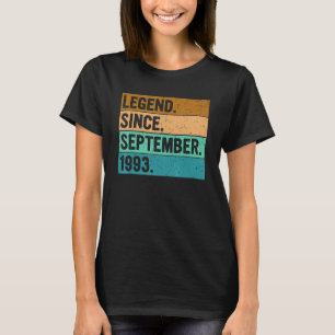 Legend Since September 1993 29 Years Old 29th Bir T-Shirt