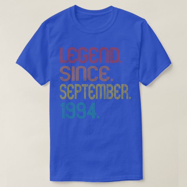 Legend Since September 1994 28 Years Old Gifts 28t T-Shirt (Design Front)