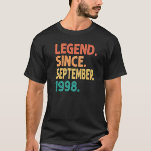 Legend Since September 1998 24th Birthday 24 Year T-Shirt