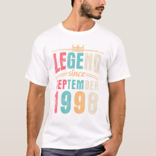 Legend Since September 1998 Happy Birthday 23 Yrs  T-Shirt