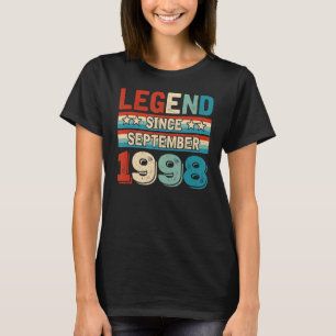 Legend Since September 1998 Retro 24 Yrs Old 24th T-Shirt