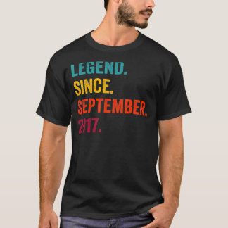 Legend Since September 2017 5th Birthday  5 Years  T-Shirt