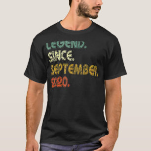 Legend Since September 2020 2nd Birthday  2 Years  T-Shirt