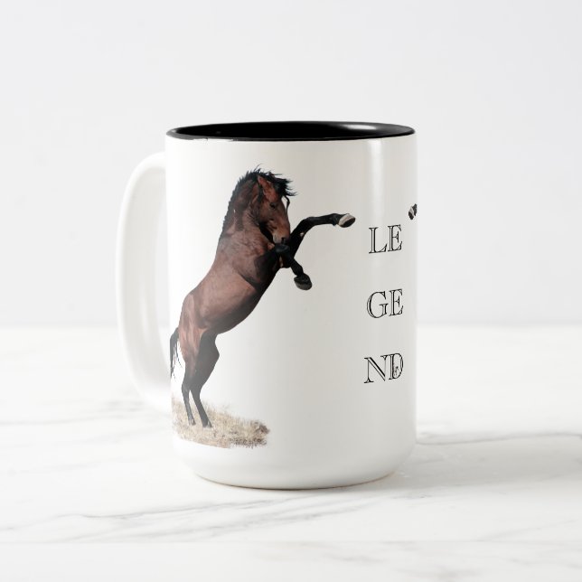 LEGEND Spirited Mustang Mug  (Front Left)